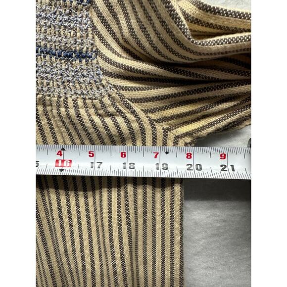 Current/Elliot Women Striped Long Sleeve Tunic Shirt Gorpcore Lagenlook 2 Med - Picture 5 of 8